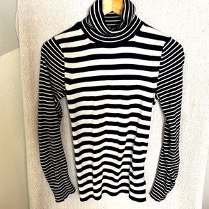 Banana Republic lightweight knit cotton and cashmere turtleneck